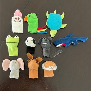 IKEA Titta Djur Animal Finger Puppets Set - Multicolor, Preschool Toys Set of 10